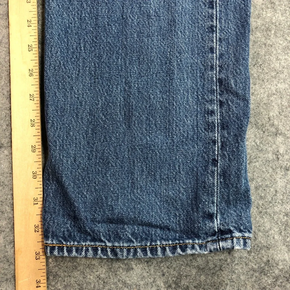 Levi's Mens 501 Original Fit Jeans 34x34 Blue Button Fly Straight Leg Denim